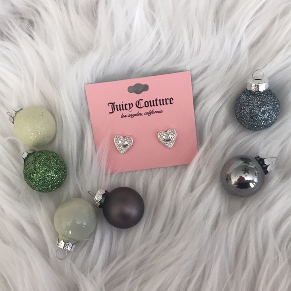 Juicy Couture Crystal heart earrings - Picture 5 of 5